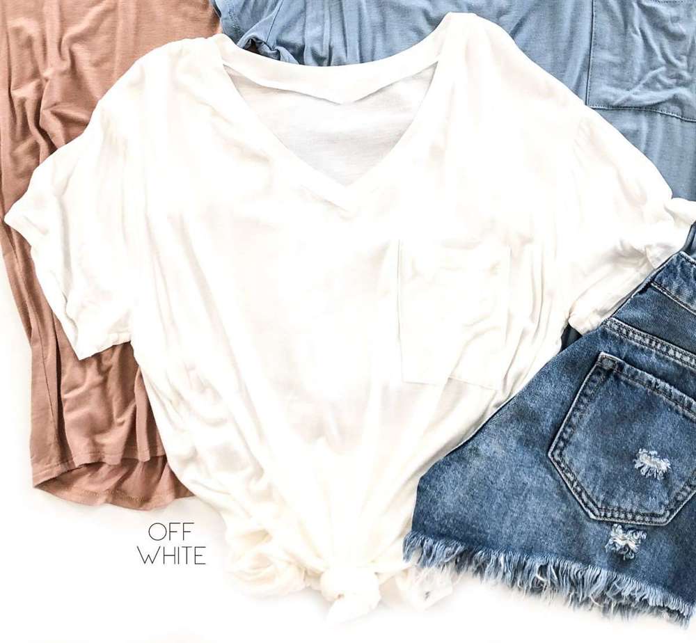 Flowy Pocket Tee | S-L | Versatile Styling | Comfortable Fit | Everyday Essential