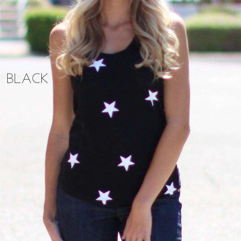 Star Tank | S-M | Ultra-Soft Feel | Fun Star Pattern | Casual Essential