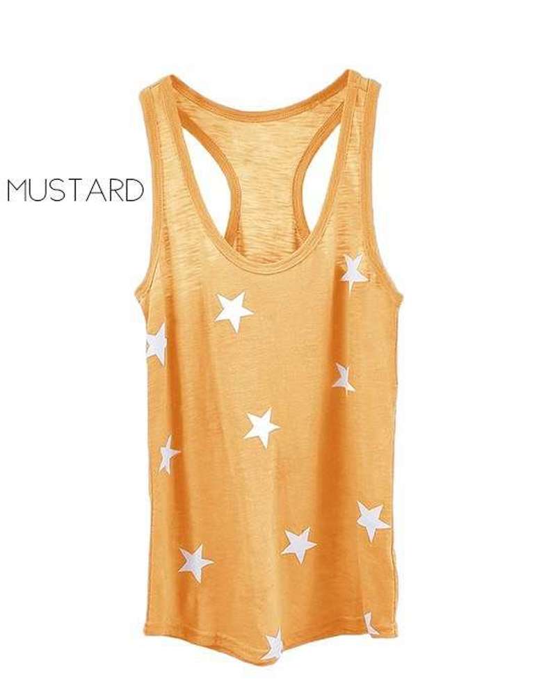 Star Tank | S-M | Ultra-Soft Feel | Fun Star Pattern | Casual Essential