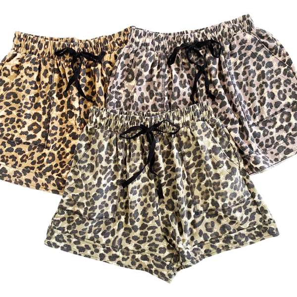 Leopard Lounge Shorts | S-XL | On-Trend Style | Versatile Design | Ultra-Soft Stretchy Fabric | Great Price