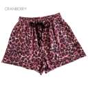 Medium Cranberry Leopard Lounge Shorts | S-XL | On-Trend Style | Versatile Design | Ultra-Soft Stretchy Fabric | Great Price