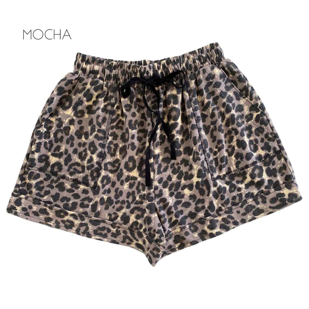 Leopard Lounge Shorts | S-XL | On-Trend Style | Versatile Design | Ultra-Soft Stretchy Fabric | Great Price