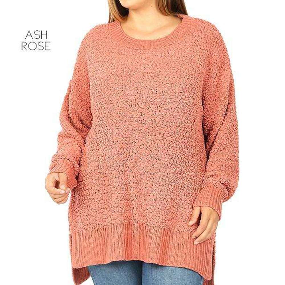 Ribbed Popcorn Sweater | S-XL | Ultra-Soft Knit | Cozy Pullover Design | Perfect for Fall | Must-Have Closet Item