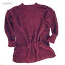 Small Cabernet Ribbed Popcorn Sweater | S-XL | Ultra-Soft Knit | Cozy Pullover Design | Perfect for Fall | Must-Have Closet Item