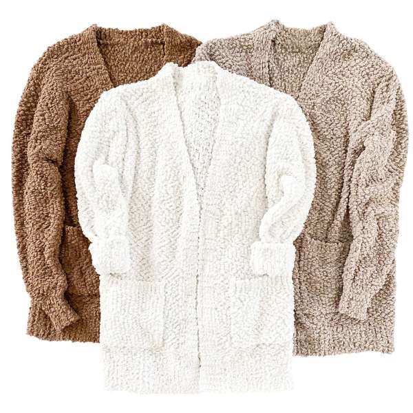 Cozy Cardigan | S-XL | Ultra-Soft Fabric | Popcorn Design | Essential for the Season | Must-Have Closet Item