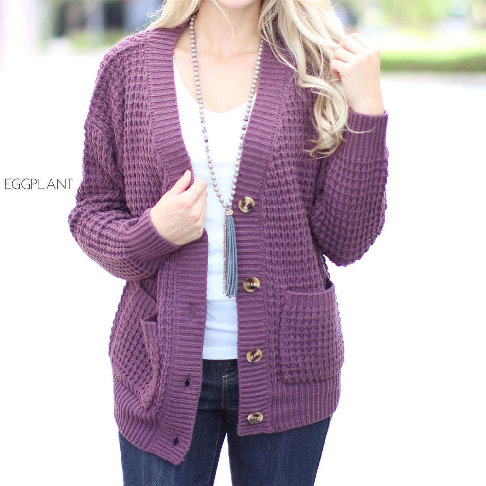 Knit Button Cardigan | S-XL | Ultra-Soft Quality | Stylish Button Detail | Year-Round Essential | Available in Various Colors