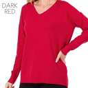 Large Dark Red Seam Detail Sweater | XS-XL | Classic Knit | Seam Design | Dress Up or Down