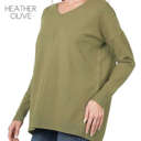 Small H. Olive Seam Detail Sweater | XS-XL | Classic Knit | Seam Design | Dress Up or Down