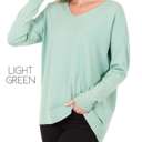 X-Small Light Green Seam Detail Sweater | XS-XL | Classic Knit | Seam Design | Dress Up or Down