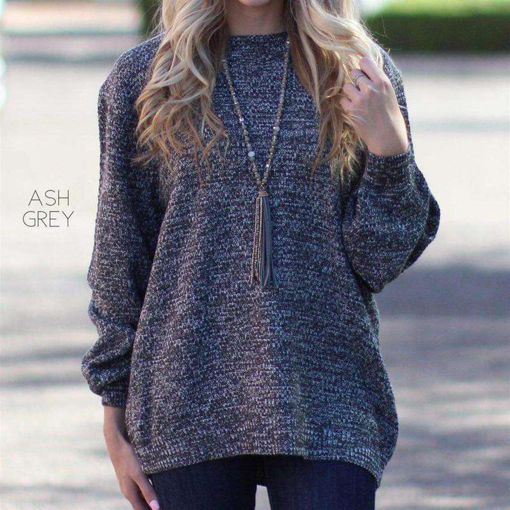 Heather Knit Sweater | S-1XL | Ultra-Soft Fabric | Cozy Knit Design