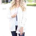 XL Cream Cozy Button Cardigan | S-XL | Ultra-Soft | Popcorn Design | Pockets