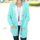 Large Mint Cozy Button Cardigan | S-XL | Ultra-Soft | Popcorn Design | Pockets