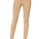 3X Khaki Skinny Pocket Jeggings | S-3XL | Denim Look | Comfortable Waistband | Year-Round Essential