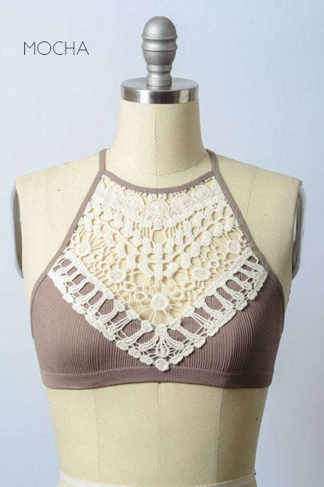 Crochet Bralette | XS-XL | Soft & Stretchy | Year-Round Layering Essential | Crochet Detail