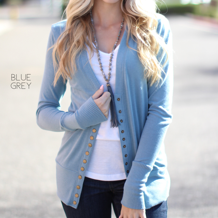 Snap Button Cardigan | S-XL