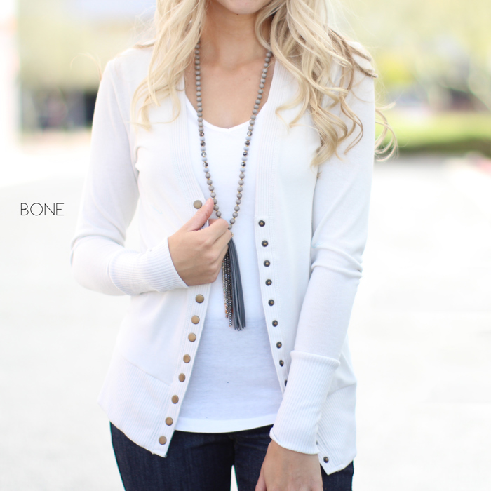 Snap Button Cardigan | S-XL