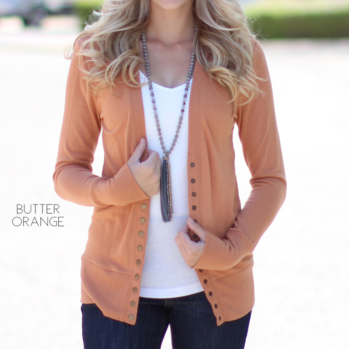 Snap Button Cardigan | S-XL