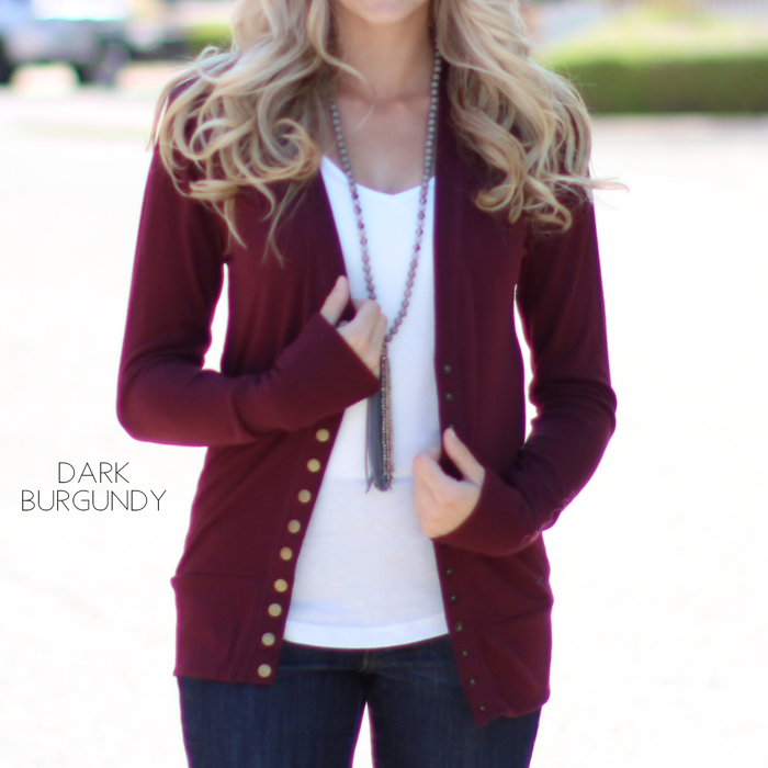 Snap Button Cardigan | S-XL