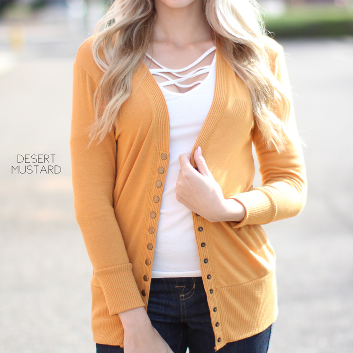 Snap Button Cardigan | S-XL