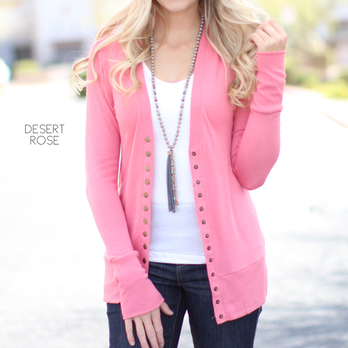 Snap Button Cardigan | S-XL