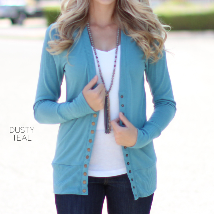 Snap Button Cardigan | S-XL