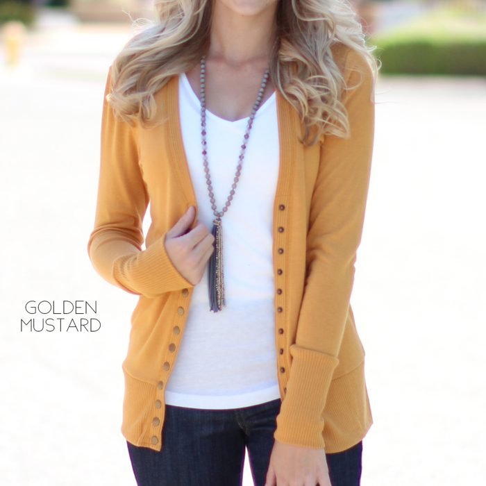 Snap Button Cardigan | S-XL