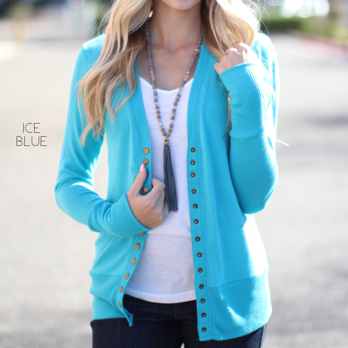 Snap Button Cardigan | S-XL