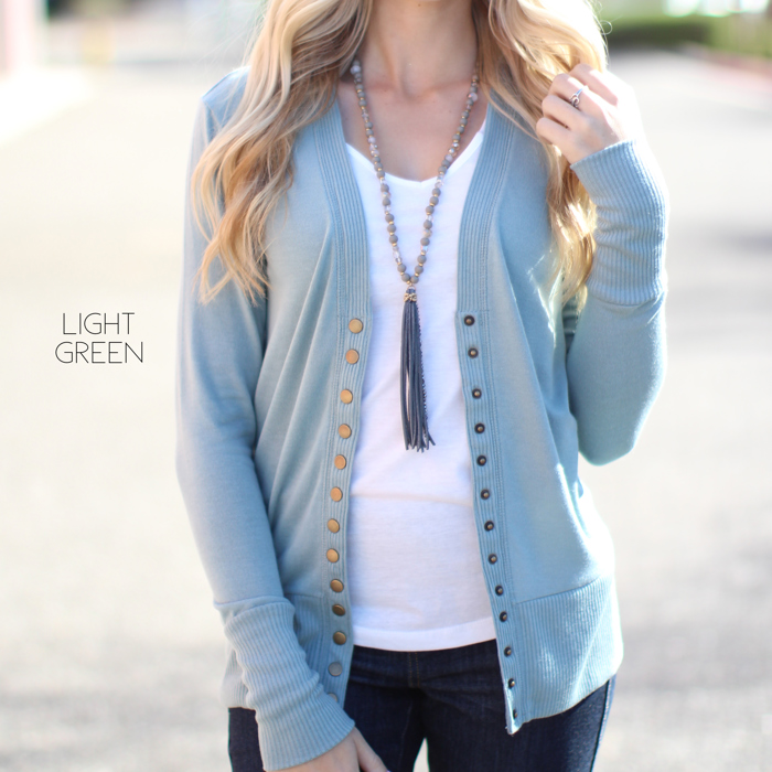 Snap Button Cardigan | S-XL