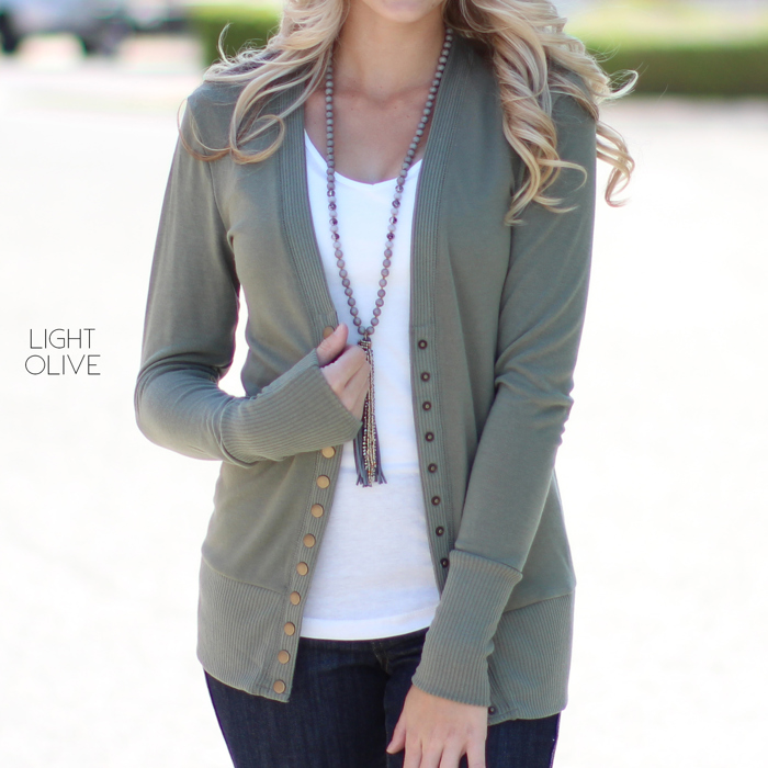 Snap Button Cardigan | S-XL