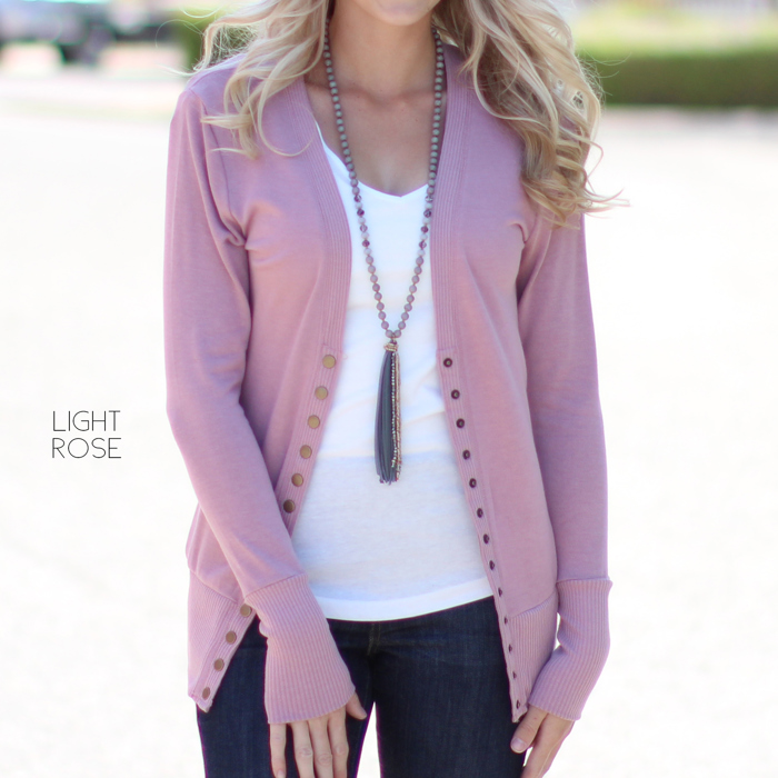 Snap Button Cardigan | S-XL