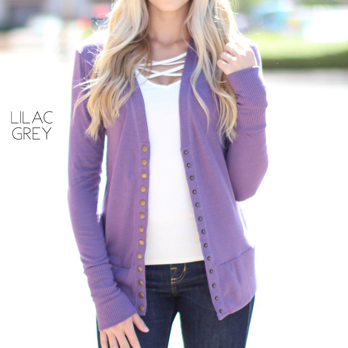 Snap Button Cardigan | S-XL