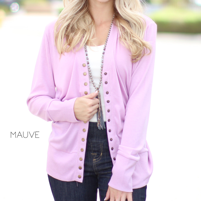 Snap Button Cardigan | S-XL