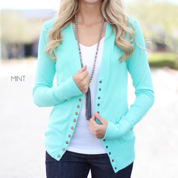 Snap Button Cardigan | S-XL