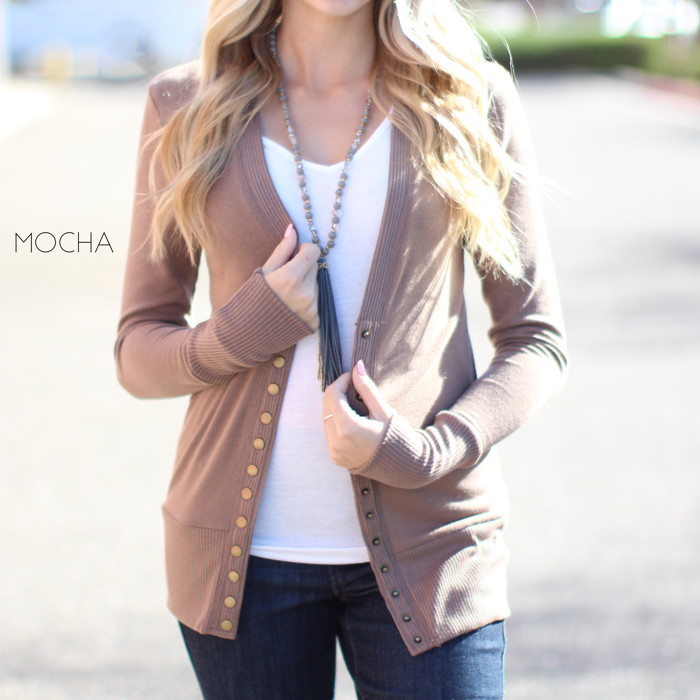 Snap Button Cardigan | S-XL