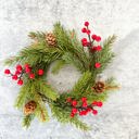  Cedar Red Berry Candle Ring 