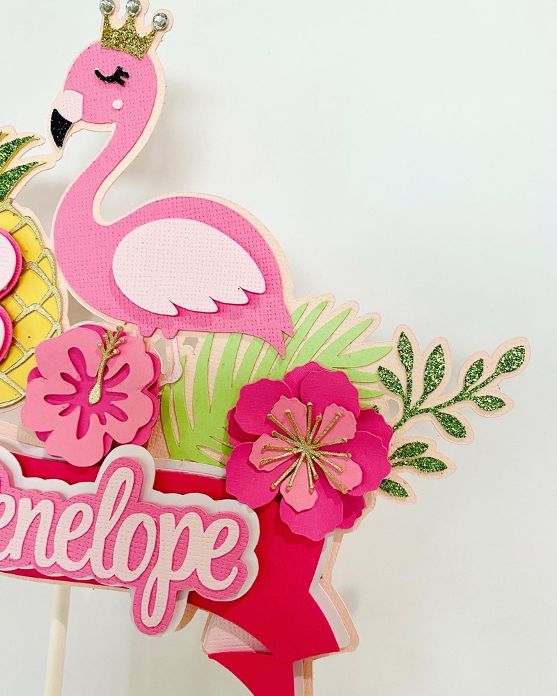 Flamingo Cake Topper