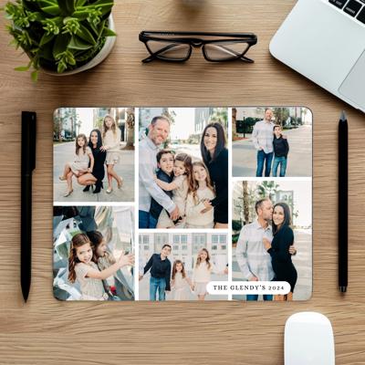 Family Photo Collage Mouse Pad