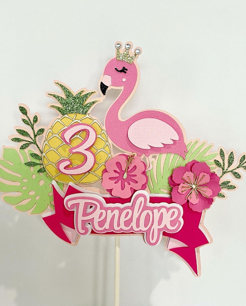 Flamingo Cake Topper