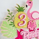  Flamingo Cake Topper