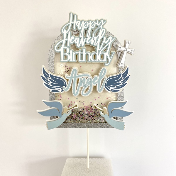 Heavenly Birthday Cake Topper