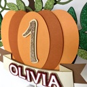  Pumpkin Cake Topper