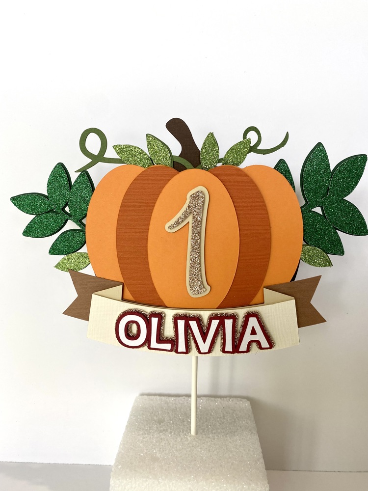 Pumpkin Cake Topper