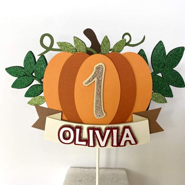 Pumpkin Cake Topper