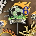  Soccer Cake Topper