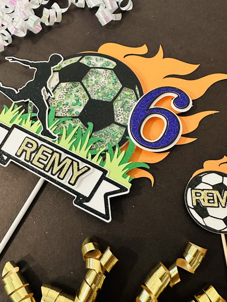 Soccer Cake Topper