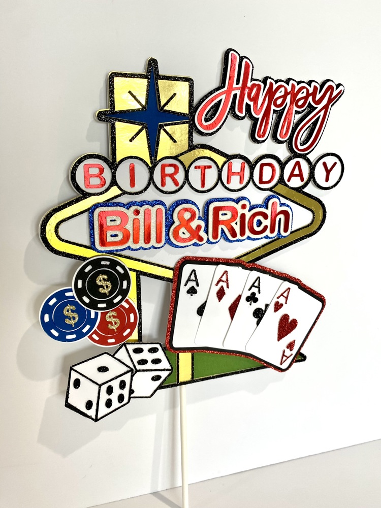 Vegas Cake Topper