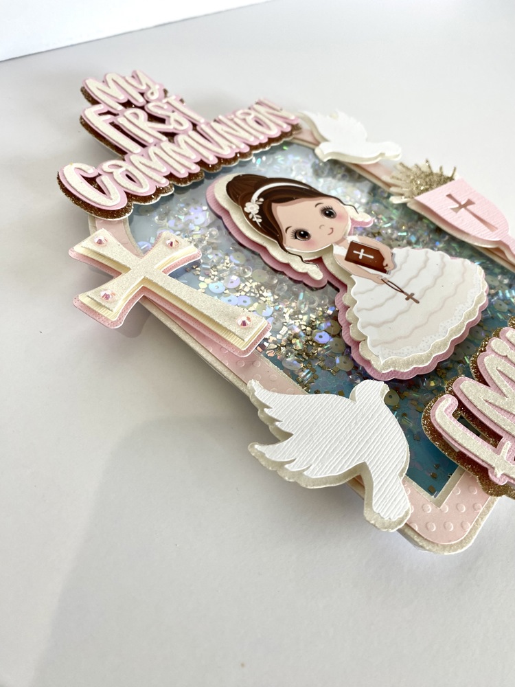 My first communion cake topper girl