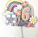  Groovy cake topper