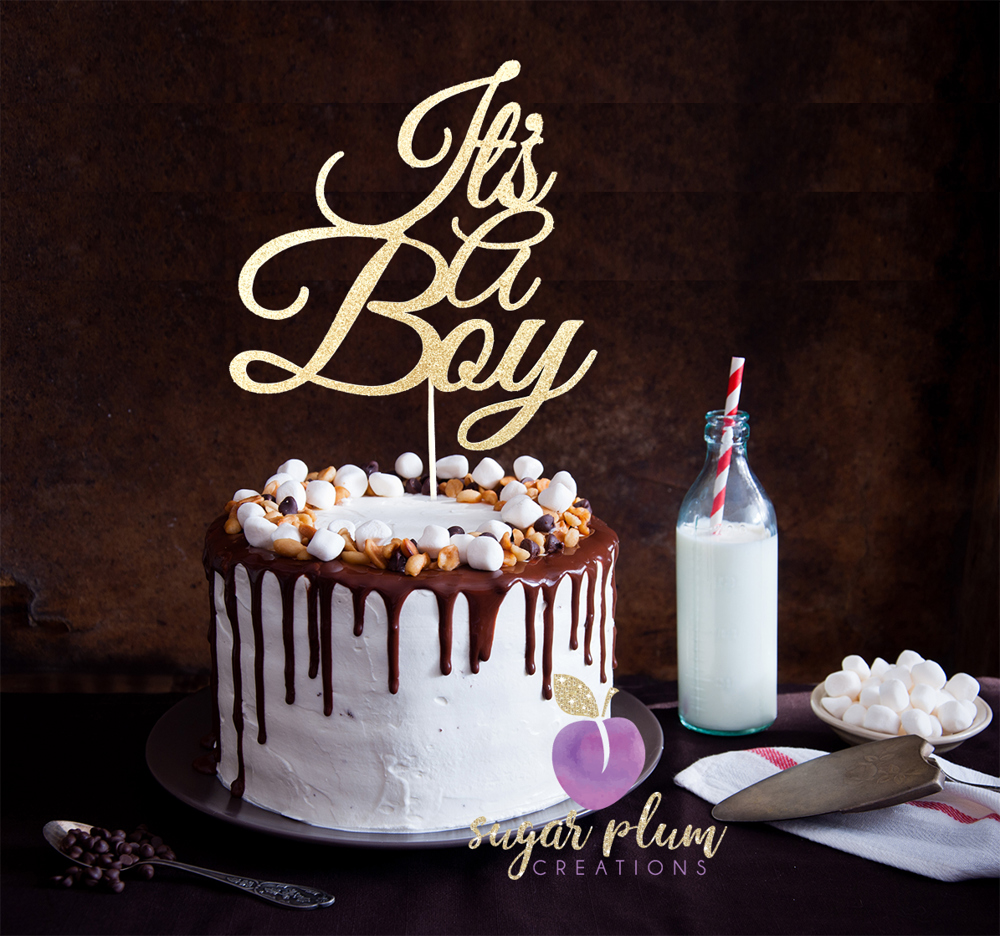 It's a Boy Cake Topper