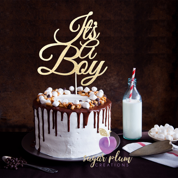 It's a Boy Cake Topper